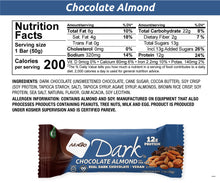 Load image into Gallery viewer, NuGo Dark CHocoalte Almond Nutrition Facts
