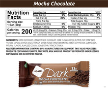 Load image into Gallery viewer, NuGo Dark Mocha Chocolate Nutrition Facts

